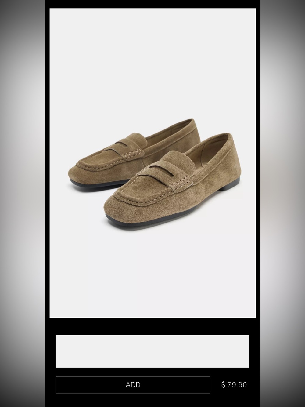 NWOT Zara Split Leather Loafers - Picture 5 of 5